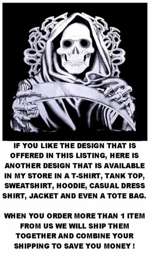 CAMISETA ESTILO ZOMBI CALAVERAS GÓTICAS EMBRUJADAS POSEÍDAS MAL GRITANDO MALVADAS AB12 - Imagen 6 de 12