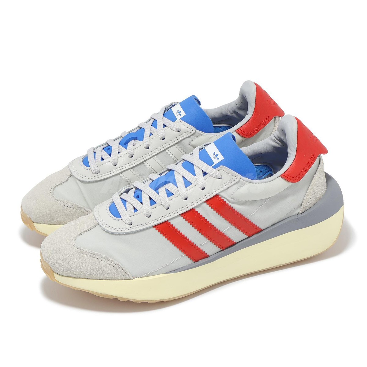 adidas Originals Country XLG Grey Scarlet Men Unisex Casual Shoes 