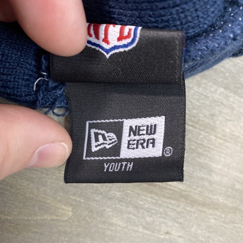 New Era New England Patriots Knit Pom Cuffed Youth Beanie City Landmark Hat Cap - 第 8/8 張圖片