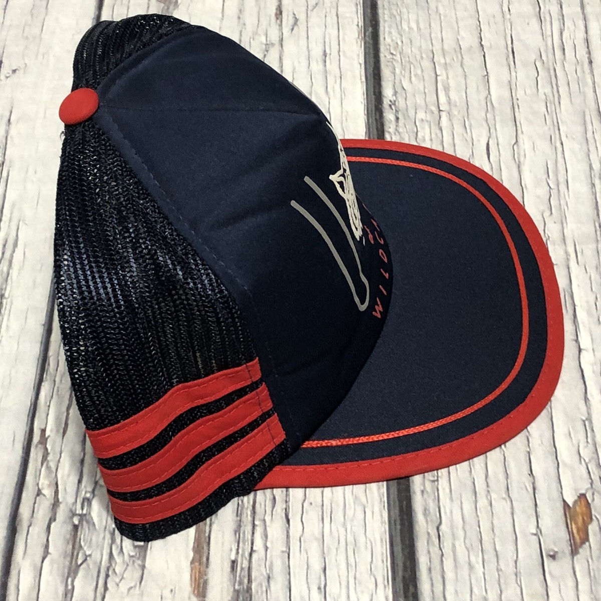 Casquette Trucker Vintage Arizona Wildcats Années 80 - À Fermeture Snapback, Bandes Latérales - Occasion Propre