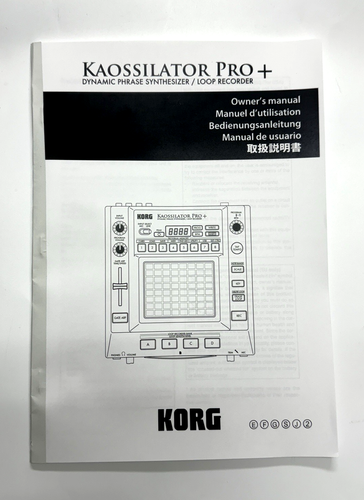 KORG Kaossilator Pro+ Dynamic Phrase Synthesizer Looper Used Good Condition - Picture 5 of 9