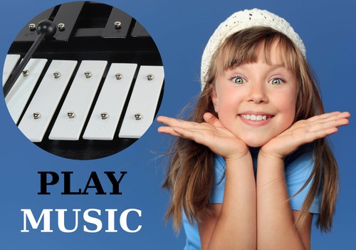 Black and White Xylophone 25 Notes Chromatic Glockenspiel with Sheet Music Cards - 第 6/13 張圖片