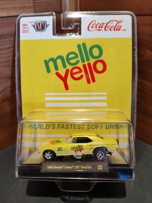 NEW M2 MACHINES 2023 MELLO YELLO® 1969 CHEVROLET CAMARO FUNNY CAR