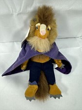 2005 Disney Store Beauty and Beast 8" Beanie Plush Purple Caped Beast NWT 6/1