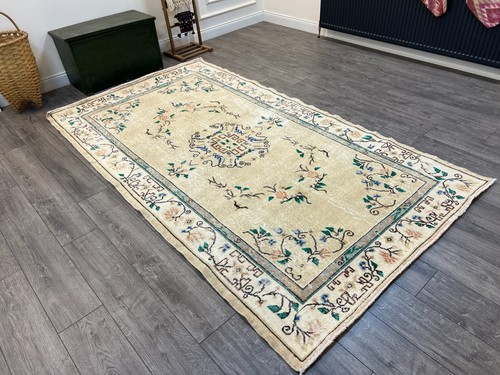 Oushak Rug, Bedroom Rug, Handmade Area Rug, Wool Rug, Turkey Carpet, 5.2x9.2 ft