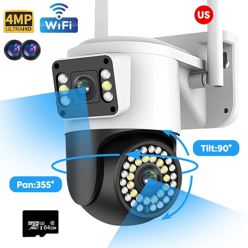 Dual Lens HD 1080P WiFi IP Camera Wireless Outdoor CCTV PTZ Home Security IR Cam - Picture 16 of 17