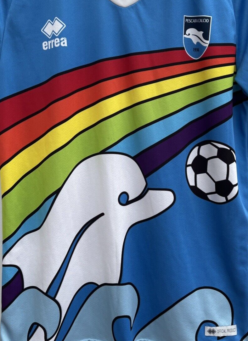 Pescara 2019 Football Shirt Errea Blue Dolphin Special Edition
