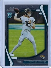 2021 PANINI ABSOLUTE JACKSONVILLE JAGUARS TREVOR LAWRENCE ROOKIE CARD # 101. rookie card picture