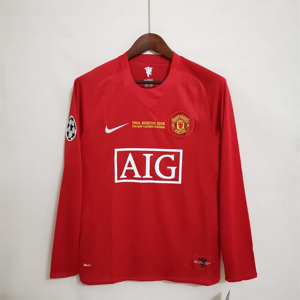 RONALDO 7 MANCHESTER UNITED 2007 2008 HOME MAGLIA JERSEY FINAL MOSCOW UCL - Immagine 2 di 4