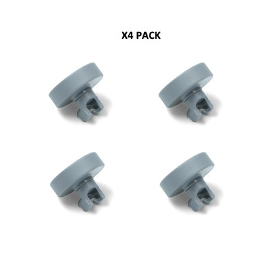 Genuine Smeg Dishwasher Lower Bottom Basket Wheels Kit Of X4 (Rollers) 767410200