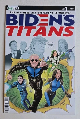 Biden's Titans #1 Homage Cover To Giant X-Men 1 Keenspot Comics
