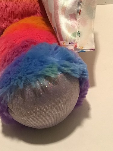 Build A Bear Plush Bright Rainbow Purple Sparkle Tie Dye 18 Inch W/shirt - Picture 4 of 6