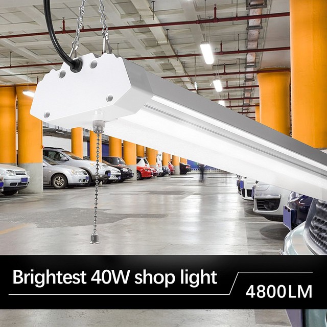 4ft Led Light Work 42w Daylight Utility Ceiling Hanging Led Light Work Daylight 4ft 40w Garage Bright Ceiling Fixture Linkable