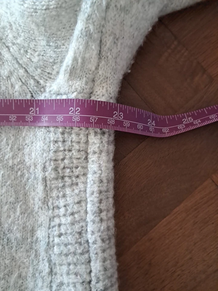 Suéter túnica Style and Co para mujer talla XXL gris capucha cuello pulóver invierno cálido  Foto 3 de 4