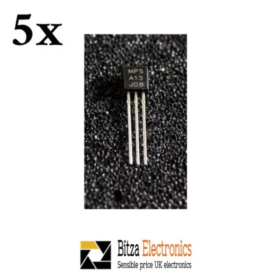 5x Onsemi MPSA13 A13 NPN Darlington Transistor 30V 500mA 625mW 125MHz TO-92