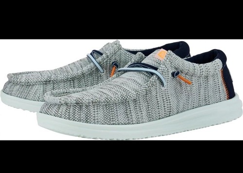 HEY DUDE Men's Wally H20 Mesh Casual Sneaker Style Shoes Sky Blue Size 12 NEW - Picture 3 of 5