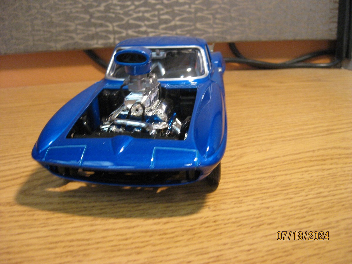 1/18 CORVETTE DRAG CAR , IN BLUE BY HOT WHEELS # 54588 | eBay