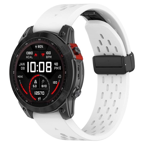 Schnell Passendes Silikon-Uhrenarmband Für Garmin Fenix 3Hr 5 5X Plus 6 : - Picture 13 of 21