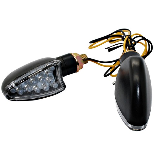Mini Blinker kurz LED & Halogen Motorrad passend für Suzuki Honda Kawasaki KTM - Picture 10 of 15