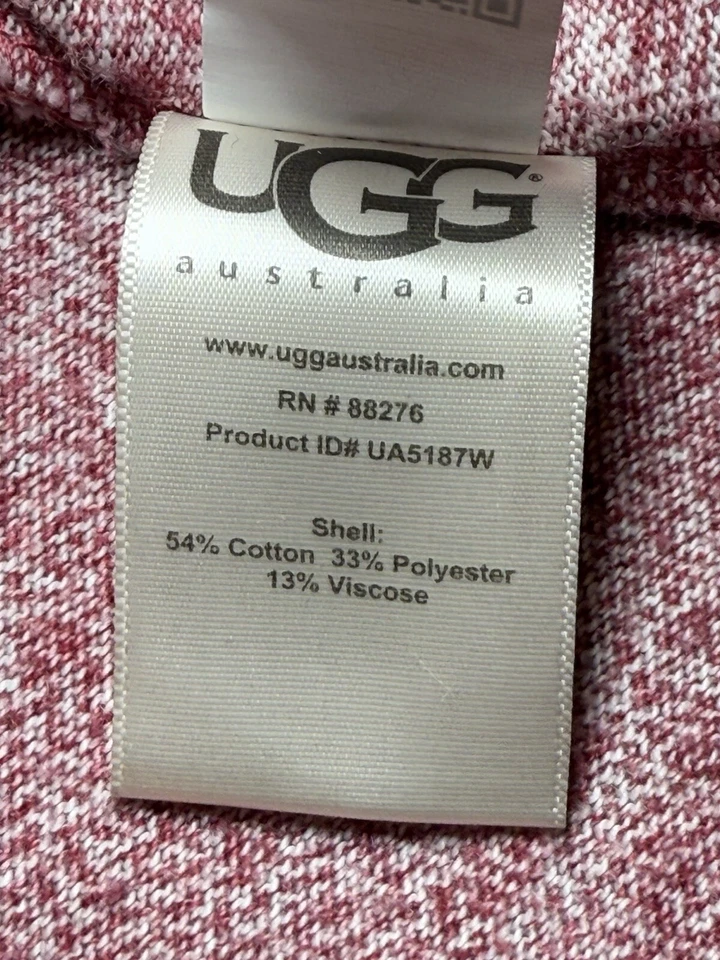 Suéter cárdigan UGG para mujer pequeño rojo drapeado frente abierto Foto 4 de 4