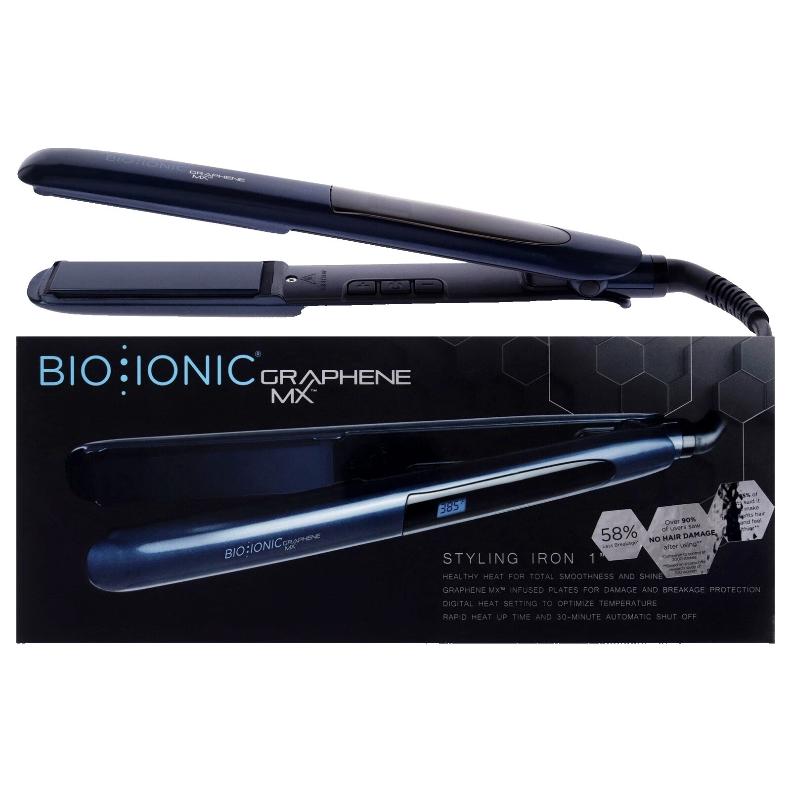 Planchas para rizar y alisar el cabello iónico de cerámica orgánica