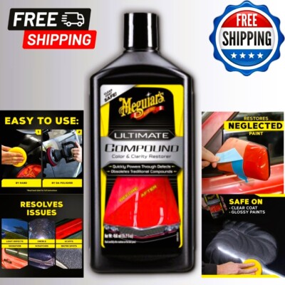 Meguiar's Ultimate Compound - Pro-Grade Car Scratch Remover, Paint Correction Co