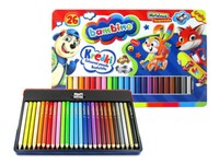 Bambino 26 Dreieckige Buntstifte Malstifte Zeichenstifte Metallverpackungen