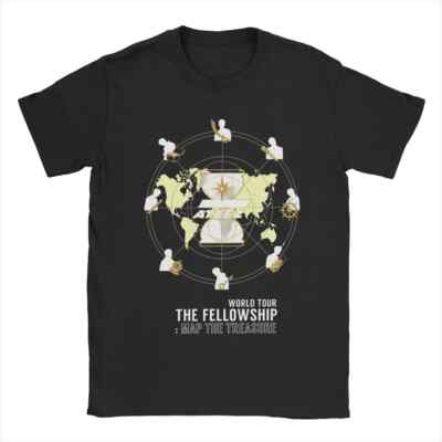 Men T-Shirt ATEEZ The Fellowship Map The Treasure 100% Cotton Tee Shirt Short