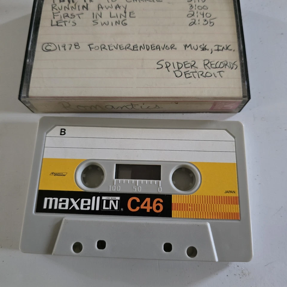 Original Master Cassette Tape Demo The Romantics Tell It To Carrie EP Spider Rec - Image 4 of 4