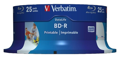 6x Vitesse Bd-R Sl Large Jet D'Encre Imprimable Vide Blu-Ray Disques 25 Paquet - Photo 2/2