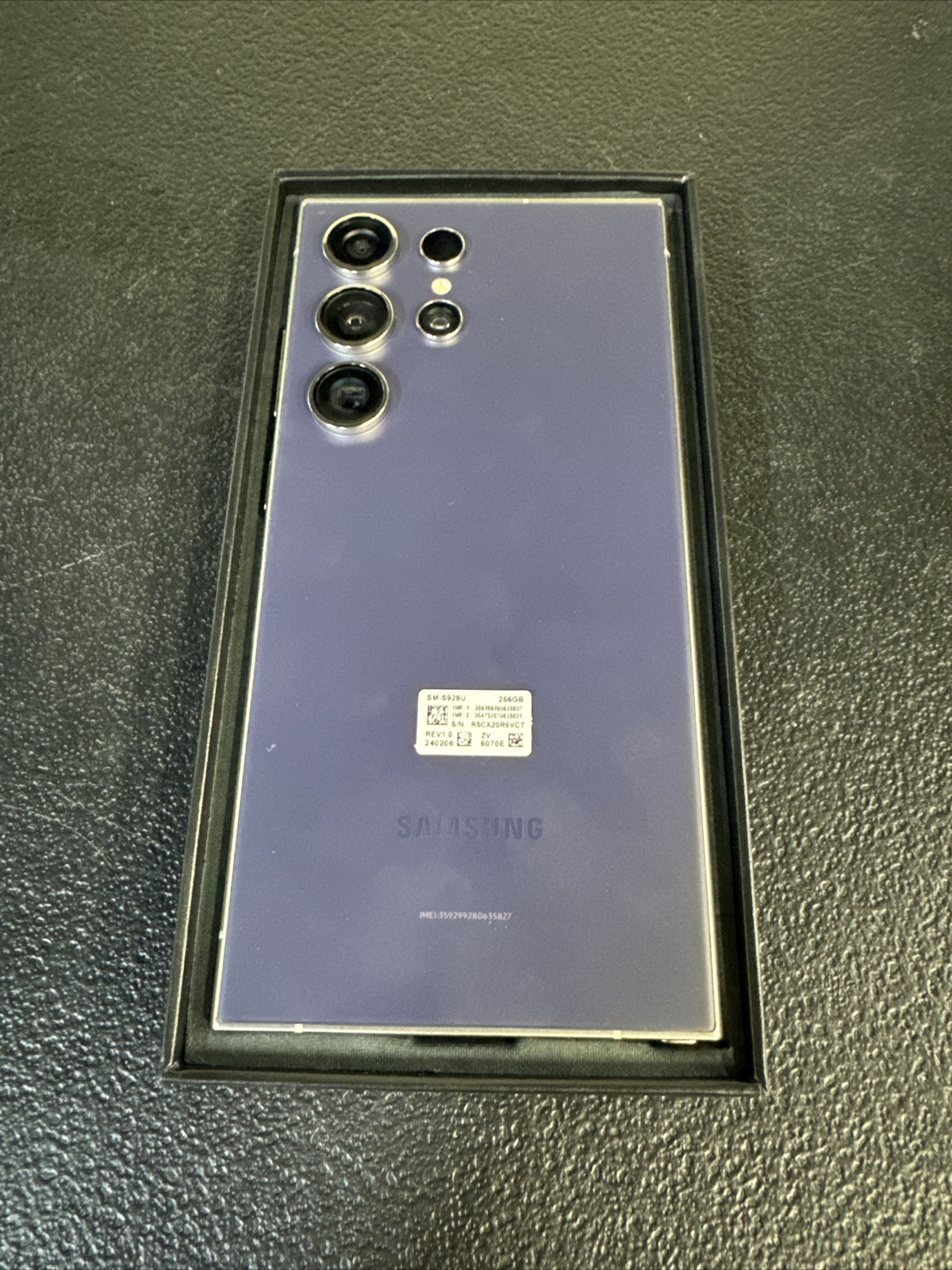Samsung Galaxy S24 Ultra SMS928U 256GB Titanium Violet (AT&T) ESN