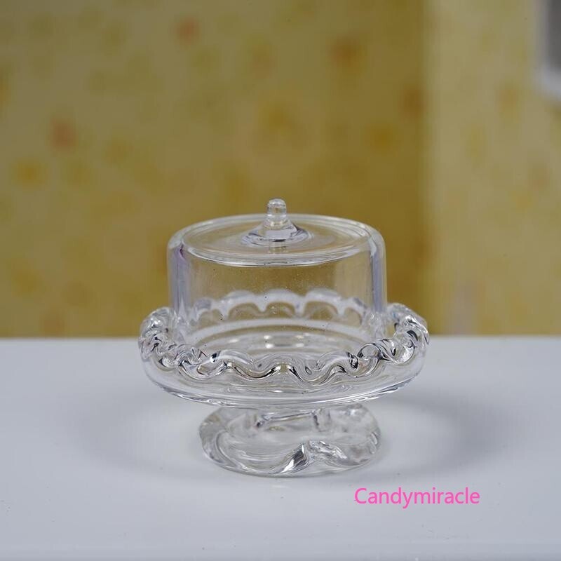 Maßstab 1:12 Puppenhaus Miniatur Mini Dessert Obst Tablett Glas Küche Zubehör