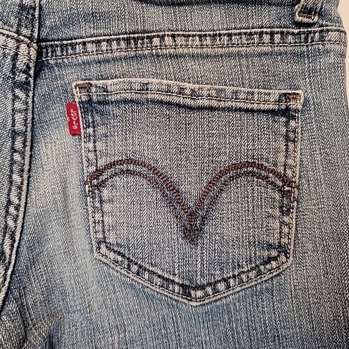 Levi's 518 Damen Jeans Größe 1 Kurz Super Low Boot Cut 1% Elasthan Stretch Denim - Bild 17 von 18
