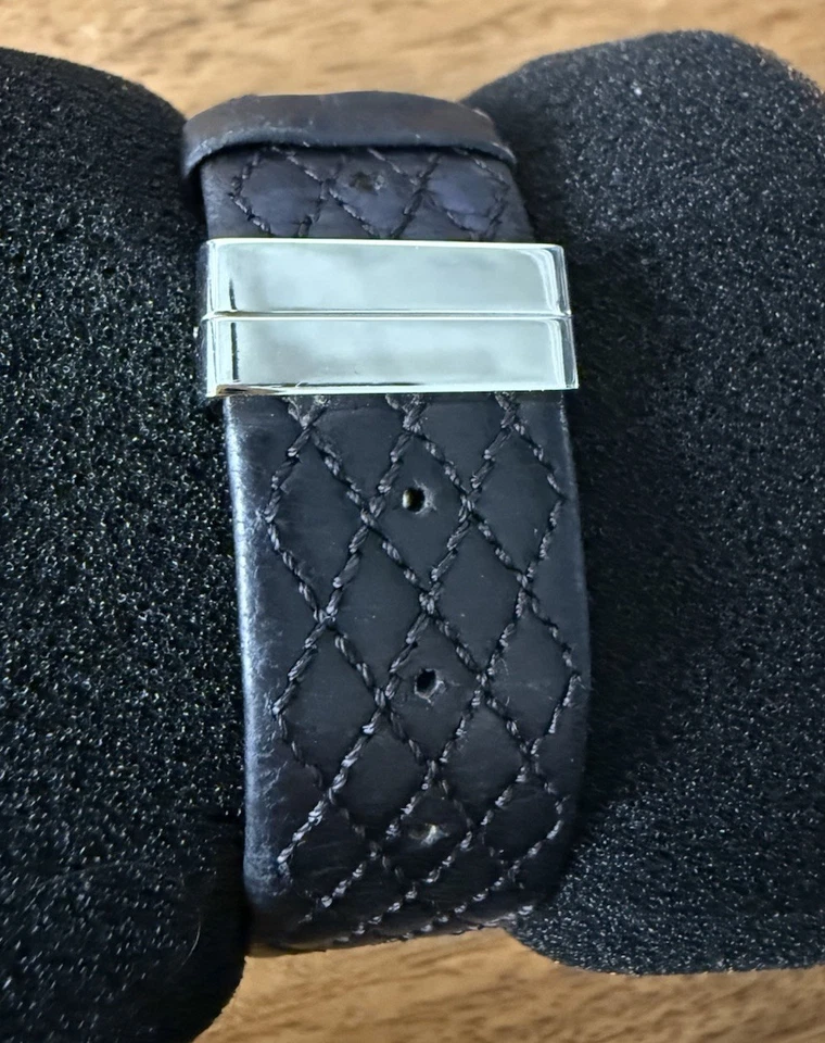 Chanel Matelasse Reloj Cuero Acero Inoxidable 19mm Damas Funcionando Auténtico Foto 3 de 4