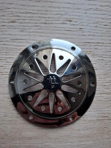 SIGNAL HORN COVER CHROME 95mm diameter. VINTAGE RETRO STYLE. JAWA CEZET INDIAN?