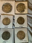 Walking Liberty Half Dollar - 90% Silver - lot of 6