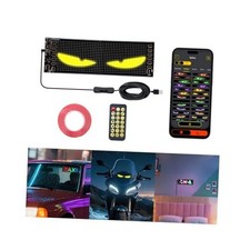 7"x3" LED Eyes for Car Windshield - Devil Eyes Light Strips with Dynamic