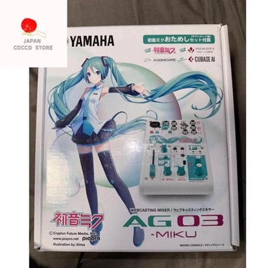 YAMAHA AG03 MIKU Audio Mixer Hatsune Miku Edition Used Tested with Cable - Image 1 of 4