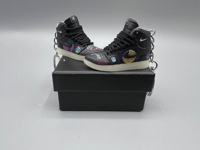 Keychain Shoes Mini Jordan AJ Sneaker Trainer Keyrings Mini 3D Shoe  Keyring