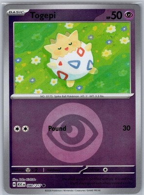 Togepi (Energy Symbol Pattern) 080/217 Holo Ascended Heroes Common Near Mint