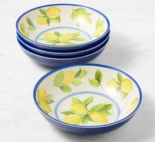 Lemon Outdoor Melamine Bowls - Set of 8 Piece