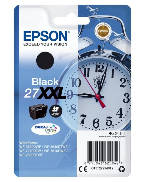 Epson Patrone Schwarz Durabrite Ultra 27XXL Tinte-image