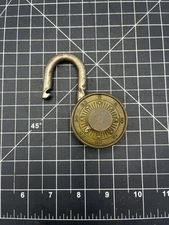 Dudley Lock Corp Brass Combination Lock, Chicago Illinois, Pat’d Sept. 7, 1920