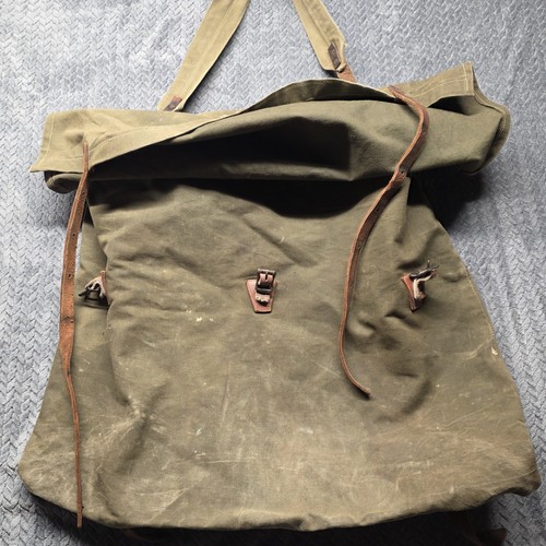 Vintage Duluth Pack Monarch Brand Canvas Rucksack No.3 USA 26"x24" Backpack Bag - Picture 5 of 17
