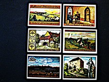 Stadt Orlam&uuml;nde  6 x Notgeld