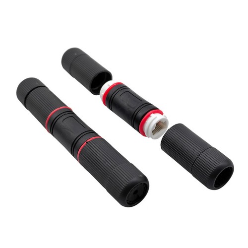 5 Set RJ45 Waterproof Cable Connector Outdoor Coupler Adapter Female For Cat5 6 - Afbeelding 5 van 15