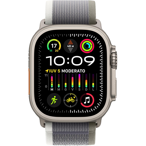 Apple Watch Ultra 2 GPS+Cellular 49mm Titanium Case Trail Loop S/M - Green/Gray - Zdjęcie 1 z 1