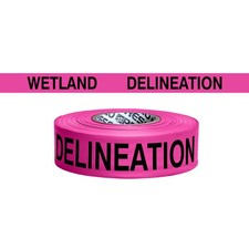 Presco PresGlo Roll Flagging Tape [Legends]: 1-1/2 in. x 50 yds. Neon Pink/Black