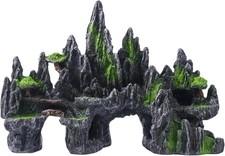 Large Fish Tank Decoration Mountain Cave Bridge Aquarium Ornament