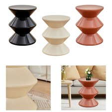 Tavolino laterale per cambiare le scarpe a forma di clessidra per caffè,